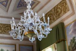 Eighteenth-century chandelier in venetian villa in Verona